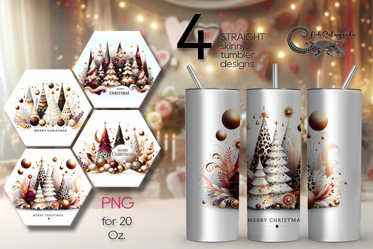 Christmas tree | Xmas Sublimation tumbler design PL2