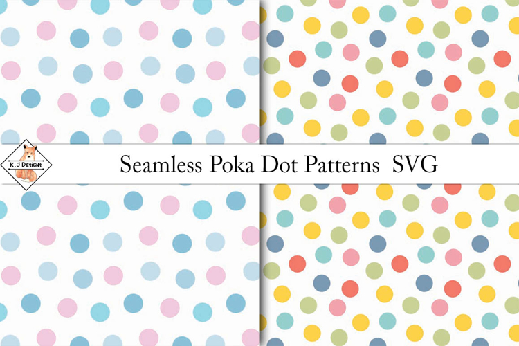Seamless Polka Dot Patterns SVG