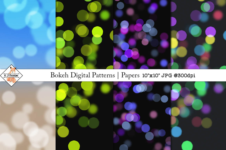 Bokeh Digital Patterns | Papers