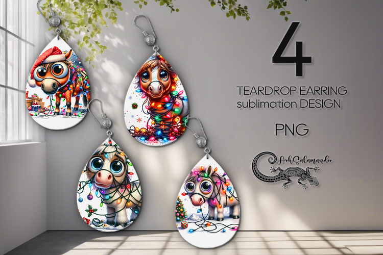 Christmas Earring SVG Image 2