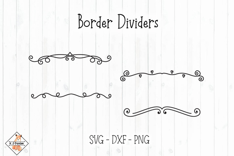 Border Dividers SVG DXF PNG