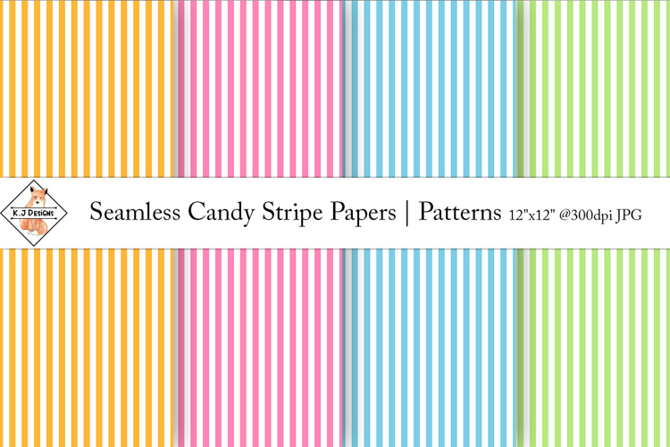 Seamless Candy Stripe Papers | Patterns