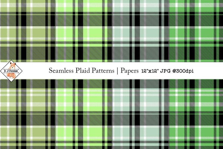 Seamless Plaid Patterns | Digital Papers