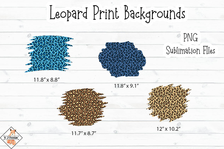 Leopard Print Jagged Backgrounds
