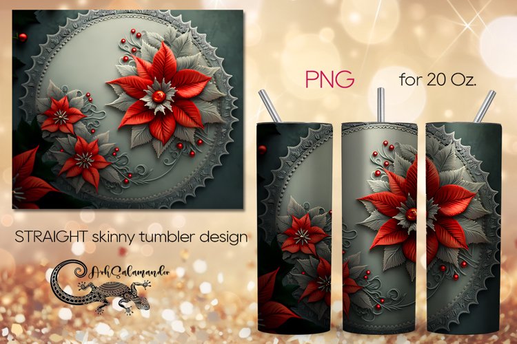 Embroidery | round skinny tumbler Sublimation design PLUS3