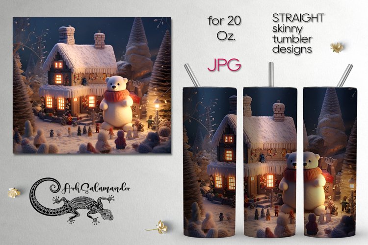 Knitted Christmas | Xmas Sublimation tumbler design PLUS3