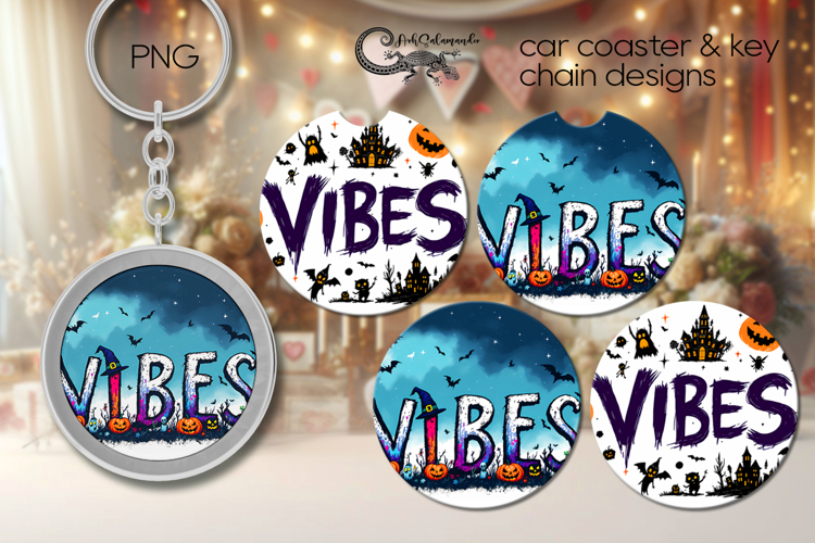 Funny Halloween | coaster   key chainsublimation design PL3