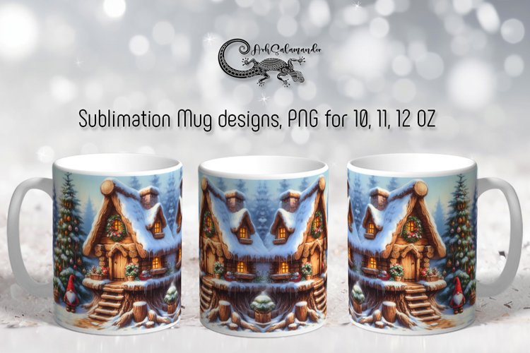 Christmas gnome | Xmas Mug sublimation design PLUS3