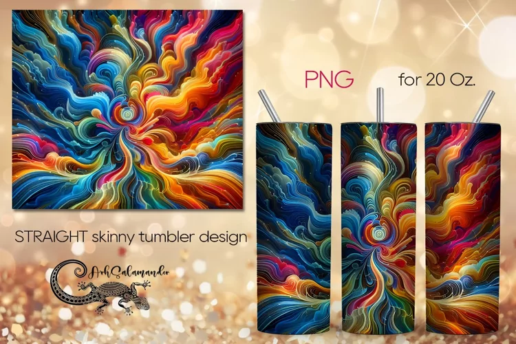 Abstract design | surrealism Straight Skinny Tumbler PLUS3