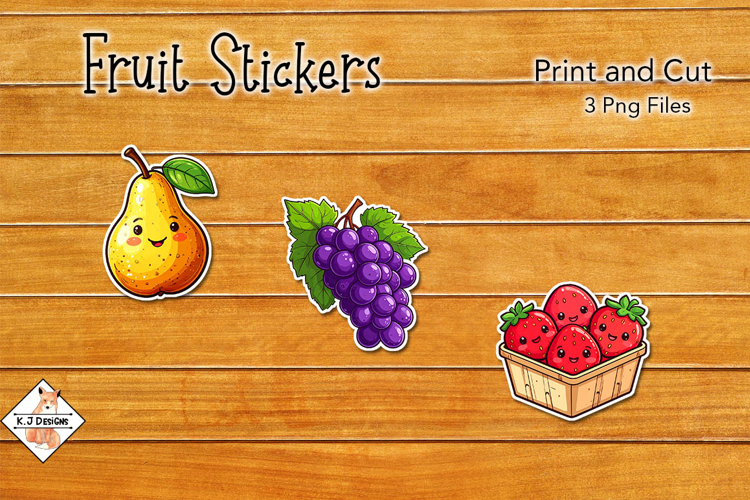 Fruit Stickers | Print and Cut