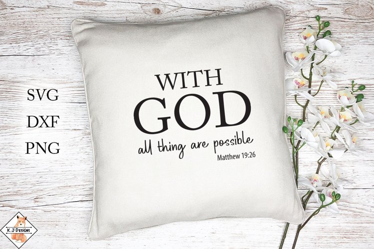 With God All Things Are Possible SVG | Christian Design