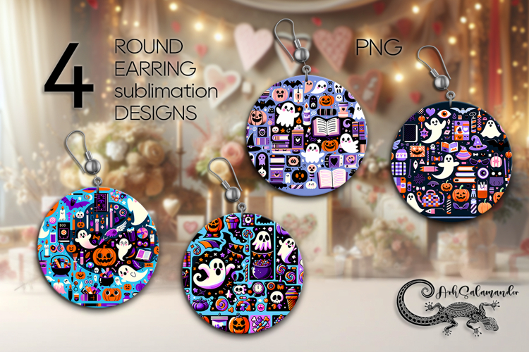 Halloween Earring SVG Image 7