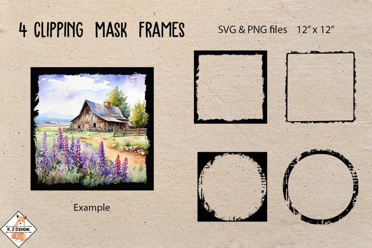 Clipping Masks SVG Bundle | Overlay Designs