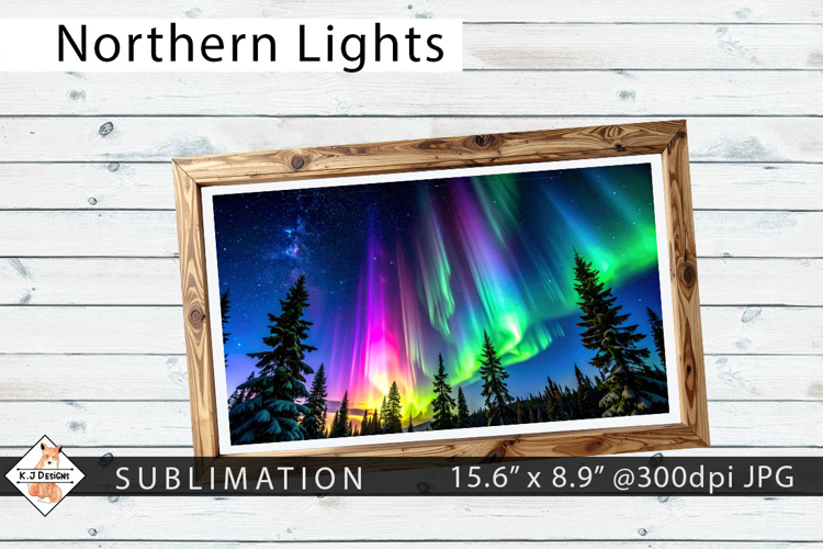 Northern Lights Sublimation Design | Aurora Borealis