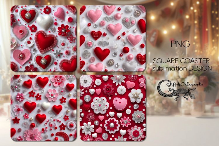 Pink Hearts Clipart Image 9