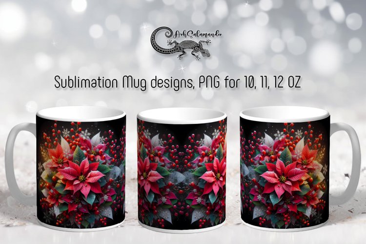Christmas composition | Mug sublimation design PLUS4