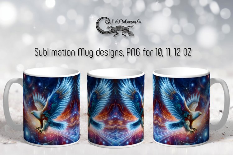 Mystic eagle | fantasy Mug Sublimation design PLUS4
