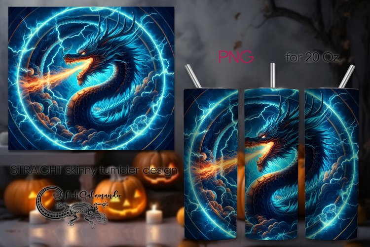 Chinese dragon | Skinny tumbler sublimation design PLUS4