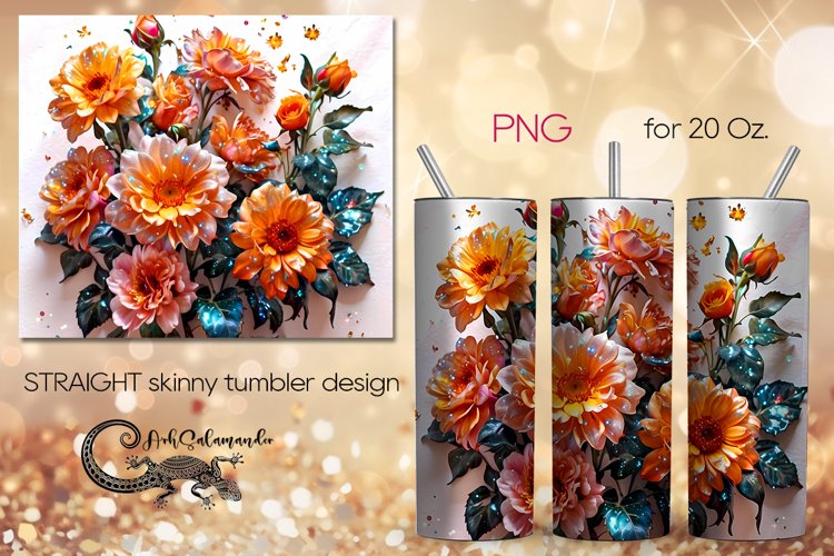 Glitter Sublimation Tumbler Design Image 20
