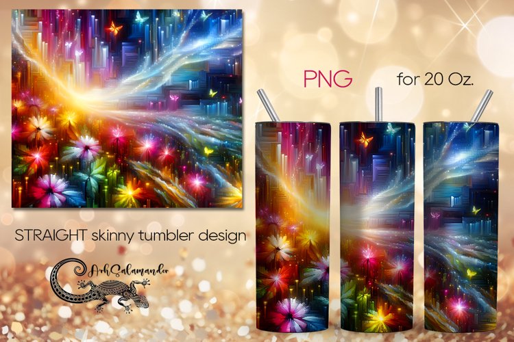 Abstract design | surrealism Straight Skinny Tumbler PLUS4