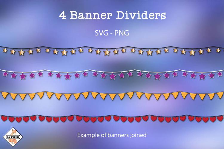 Banner Dividers SVG | Border Designs