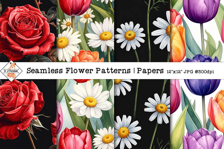 Seamless Flower Patterns | Papers