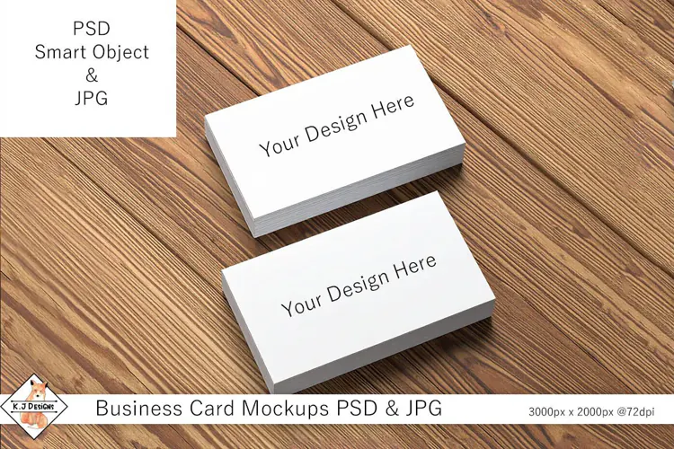 Business Card Mockup | PSD Smart Object