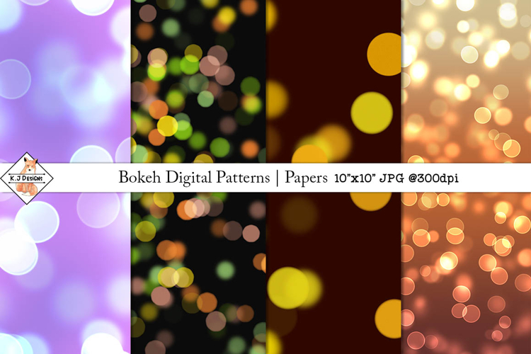 Bokeh Digital Patterns | Papers