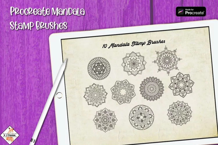 Procreate Mandala Stamp Brushes