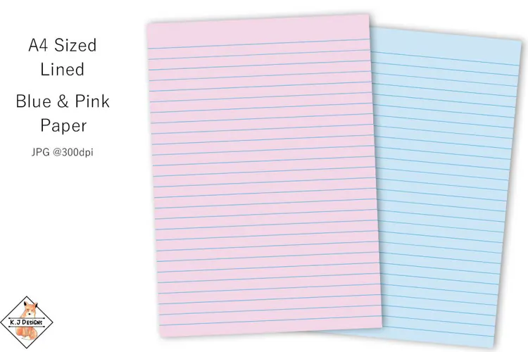 A4 Digital lined Writing Paper | Backgrounds