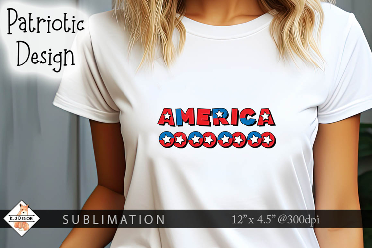 America Sublimation Design
