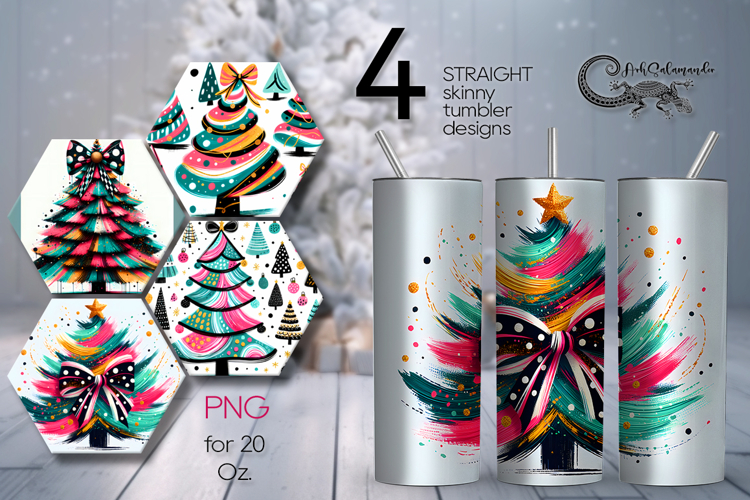 Christmas tree | Xmas Sublimation tumbler design PL