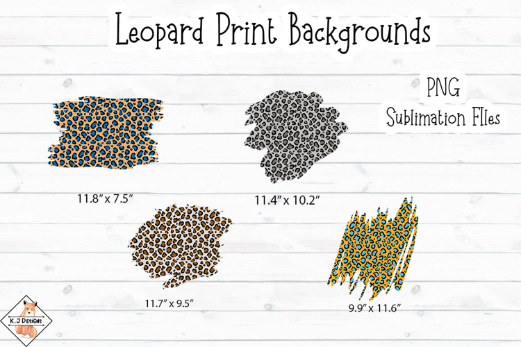 Leopard Print Jagged Backgrounds