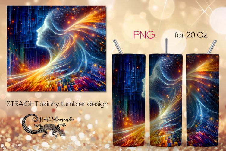 Abstract design | surrealism Straight Skinny Tumbler PLUS5