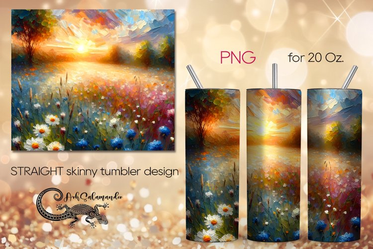 Impressionism landscape | Skinny tumbler Sublimation PLUS5