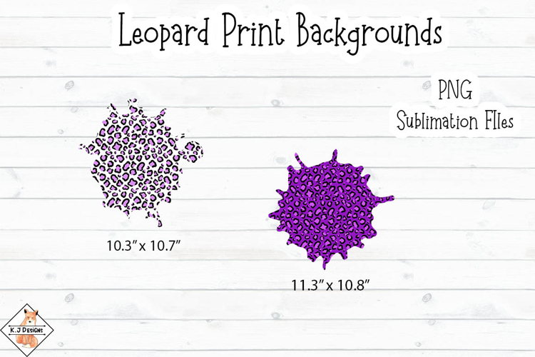 Leopard Print Jagged Backgrounds