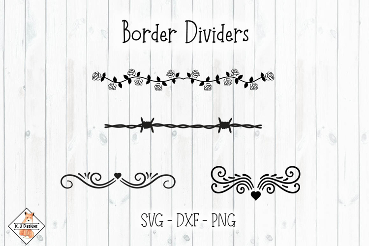 Dividers & Flourishes SVG Cut Files | Border Designs