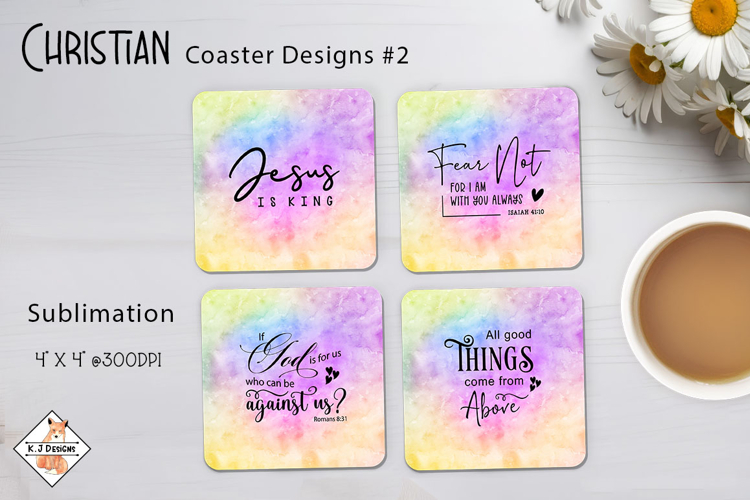Christian Coaster #2 Designs Sublimation