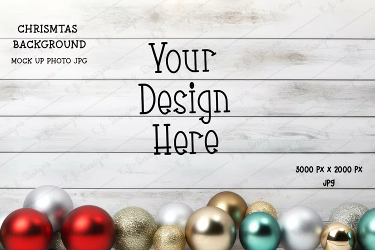 Christmas Background Mock Up Photo jpg