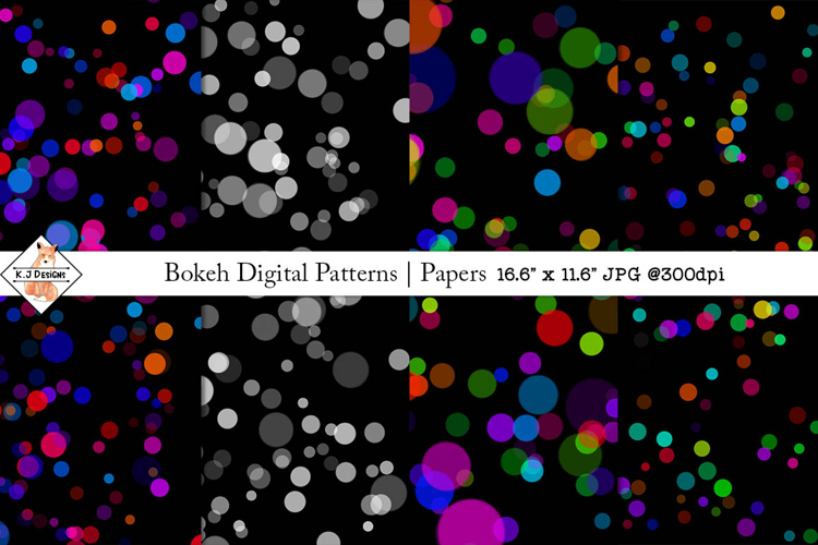 Bokeh Digital Patterns | Papers