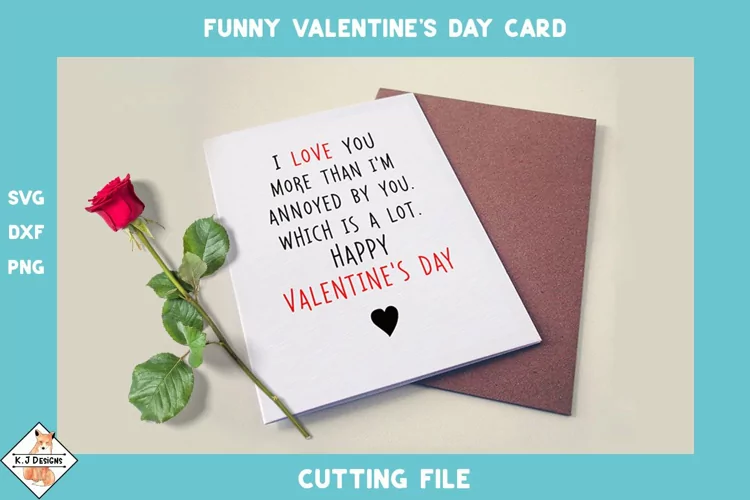 Funny Valentine's Card SVG | Card Designs