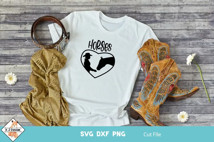 Horses SVG | Girl and Horse Design