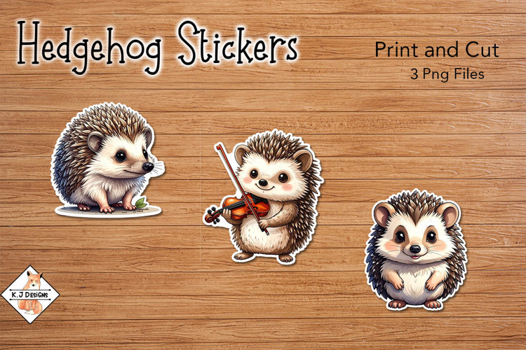 Hedgehog Stickers | Print and Cut
