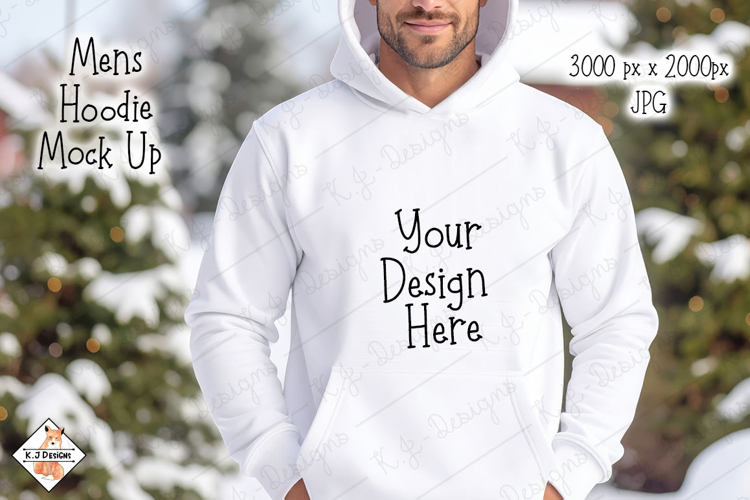 Christmas Mens Hoodie mock up jpg