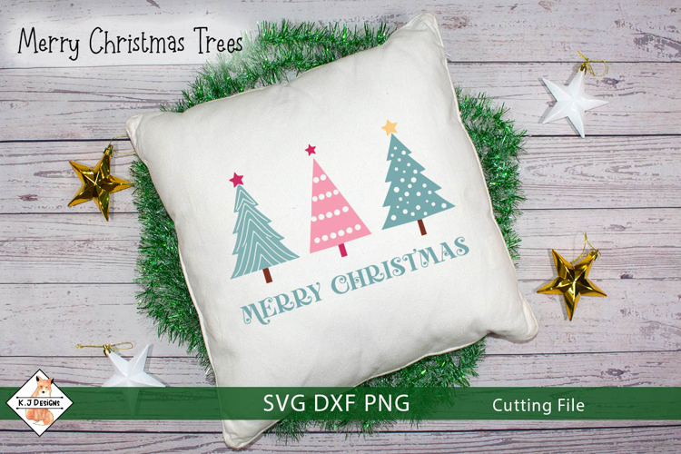 Merry Christmas Trees SVG | Cutting File