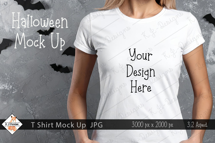 Halloween T Shirt Mockup Photo JPG | Background