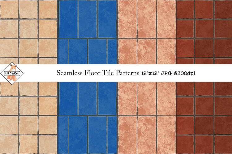 Seamless Floor Tile Texture Backgrounds