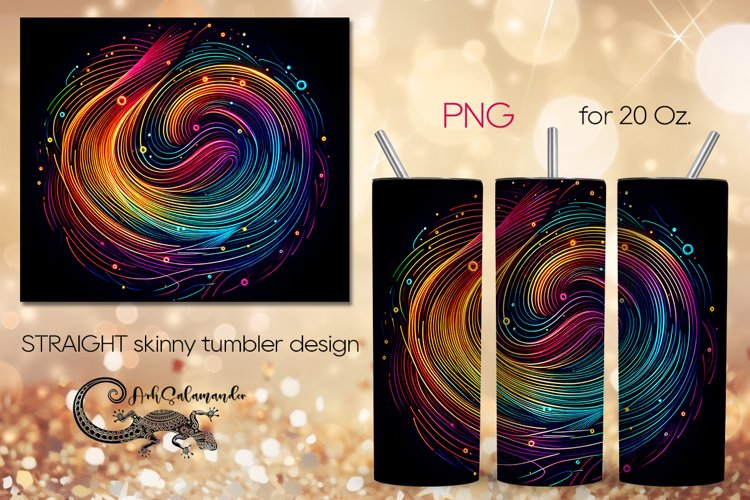 Abstract design | geometric Straight Skinny Tumbler PLUS6