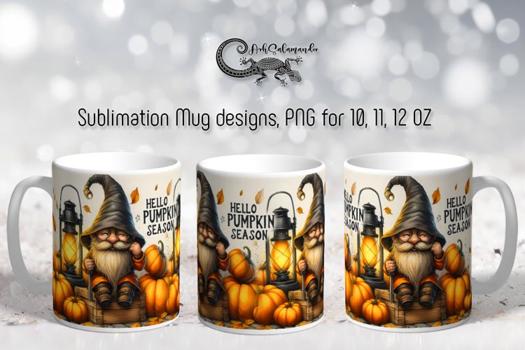 Pumpkin season | autumn Sublimation Mug design PLUS6
