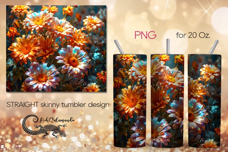 Glitter Sublimation Tumbler Design Image 14